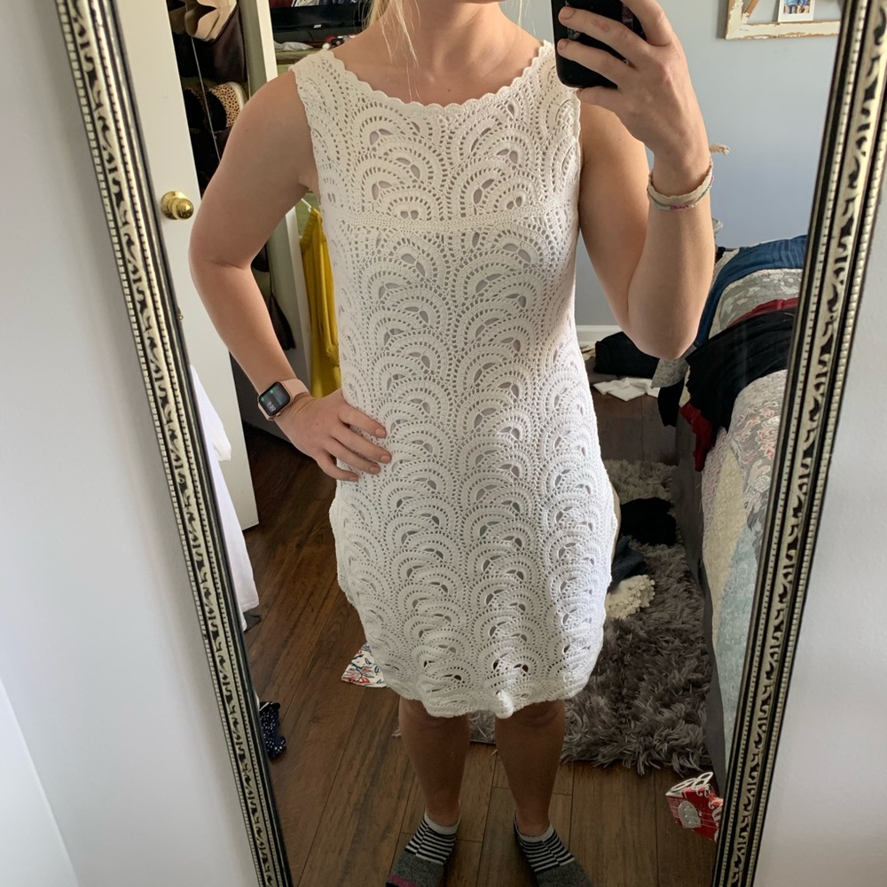 White lace dress